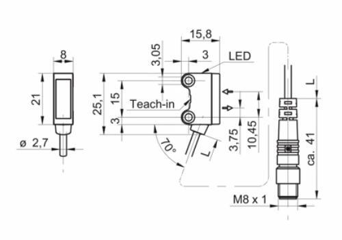 O200.SP.T-GW1J.72NV 光柵的尺寸圖