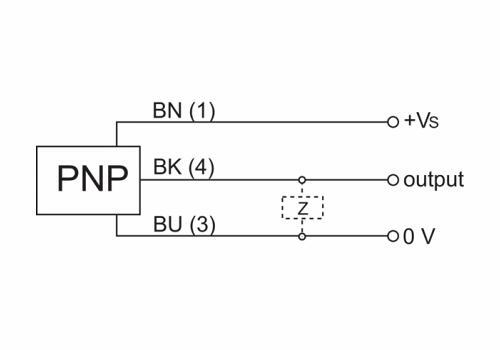 IFRM 08P17A1/S35L 電感式接近開(kāi)關(guān)的接線圖